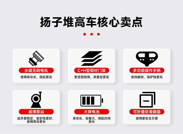 揚子電動堆高車核心賣點